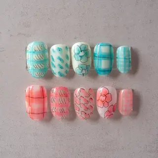 ネイル mano nella mano所属・mano nella manoのネイルデザイン