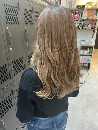 ロング カラー 韓国レイヤー/髪質 改善/縮毛🤍吉田のヘアスタイル