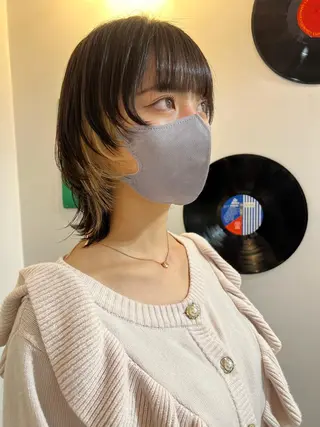 ショート カラー ヘアアレンジ 🧨ブリーチー×ボブ レイヤー💎じゅえるのヘアスタイル