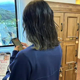 ミディアム 天野 妃菜のヘアスタイル
