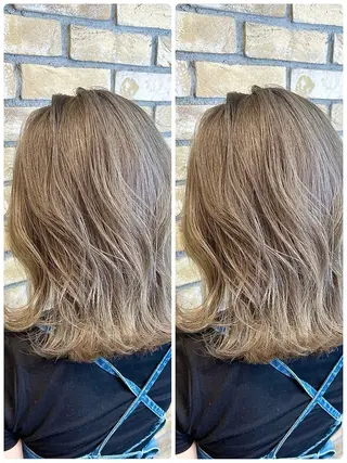 ミディアム 🌟透明感カラー 🌟松岡勇輝のヘアスタイル