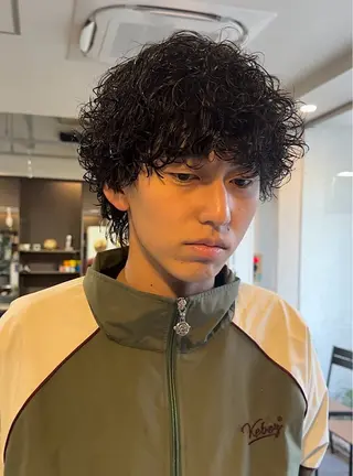 パーマ メンズ 年間2000名担当◎ パーマ職人/仲原佑樹のヘアスタイル