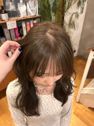 セミロング MASHU所属・デザインカラー /北堀江/リノのヘアスタイル