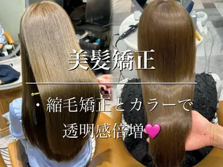 ロング 服部大地/ブリーチ 無しWカラー髪質改善のヘアスタイル
