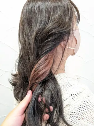 ロング カラー 髪質改善＆白髪ぼかし カラー♡店長みやけ♡のヘアスタイル