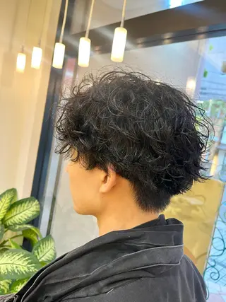 ショート パーマ メンズ メンズパーマ特化 外山 健太のヘアスタイル