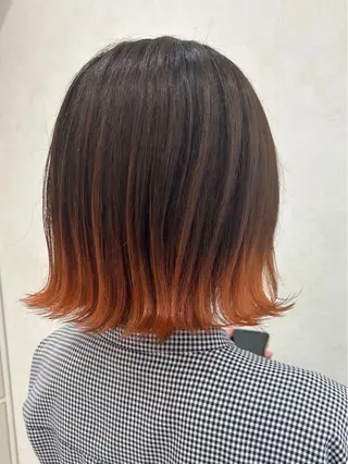 ミディアム ボブ／"質感再生"艶 カラー🫧sHOMaのヘアスタイル