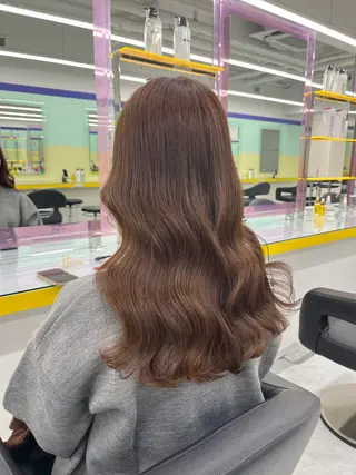 セミロング カラー ヘアアレンジ 🎀Girly艶髪カ ラー🎀Harukaのヘアスタイル