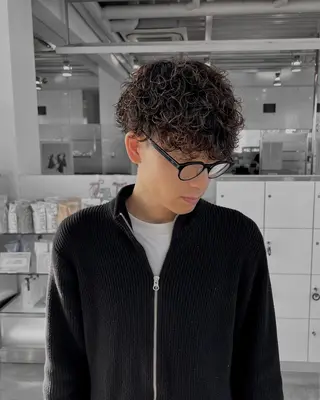 ショート パーマ メンズ メンズ🔥 撮影モデル募集のヘアスタイル