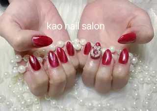 ネイル kao nail マグネット/長さだしのネイルデザイン