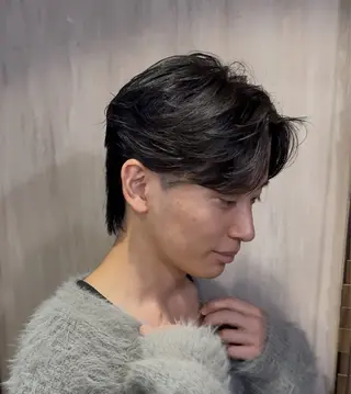 ショート パーマ メンズ メンズカット/パーマ 艶カラーTAIGA︎のヘアスタイル