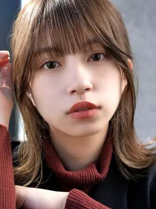 ミディアム カラー SALOWIN原宿AROA店所属・顔まわり神カット✂︎ 齋藤雄大【表参道】のヘアスタイル