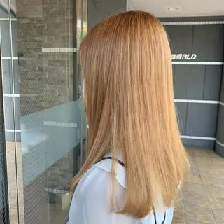 セミロング カラー HairDesign Azurのヘアスタイル