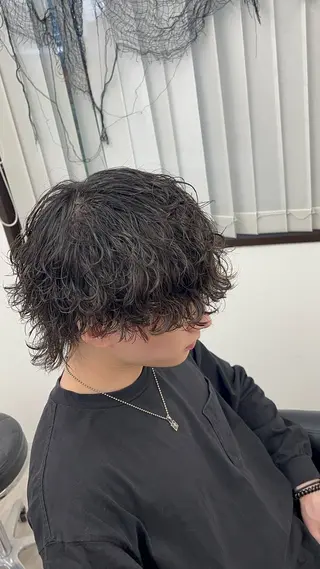 メンズ ✨パーマ×ハイトーン Futo✨のヘアスタイル