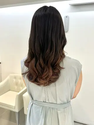 ロング パーマ ZENKO表参道店所属・デジタルパーマ 🌀ボブ　萩原　龍のヘアスタイル