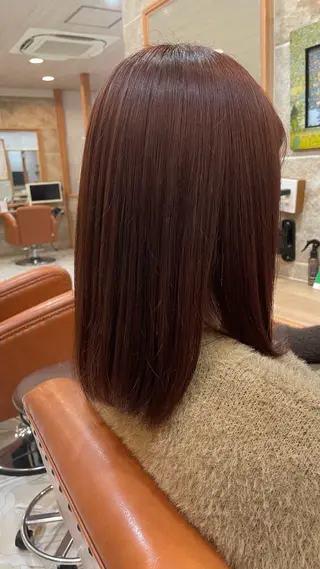 ミディアム カラー 松田 唯叶のヘアスタイル