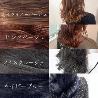 ミディアム カラー パーマ ヘアアレンジ 🩶透髪×モテ髪🩶 池袋SHE🏹🩶のヘアスタイル