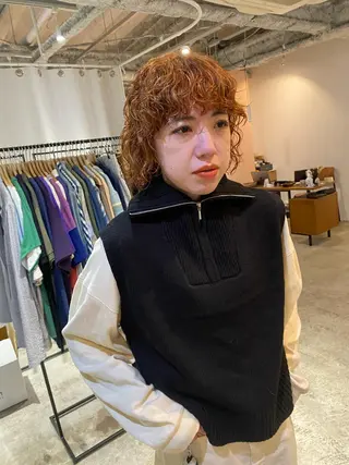 ショート カラー パーマ Hayashi Shioriのヘアスタイル