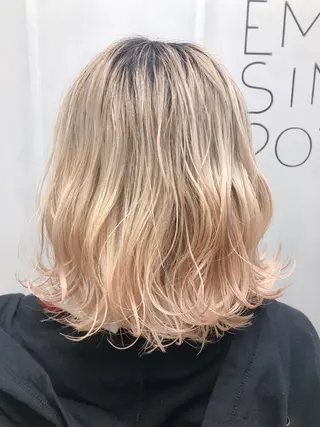 ショート カラー OAK溝の口 𖠋SHINYAのヘアスタイル