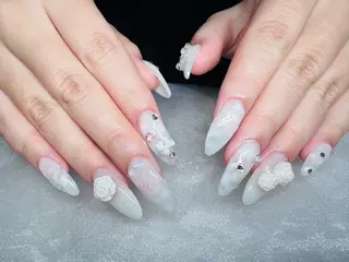 森 ネイルサロン研修中♡のネイルデザイン