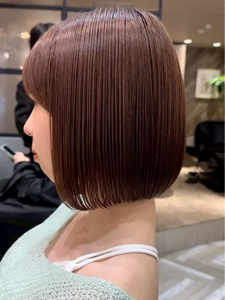 ミディアム Hello by Sea所属・レイヤー/艶髪/ボブ /くびれ/伊藤　勇司のヘアスタイル