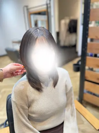 セミロング 望恵🌸 韓国🇰🇷スタイルのヘアスタイル