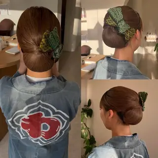 ロング ヘアアレンジ 永井 夢彩のヘアスタイル