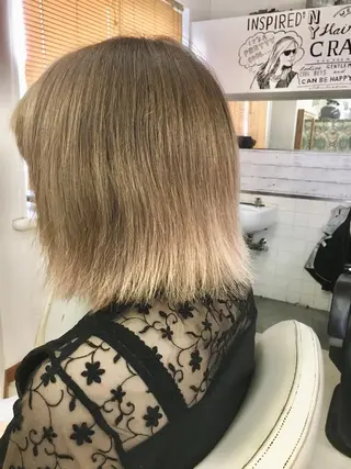 ミディアム カラー CRADLE Takeuchiのヘアスタイル