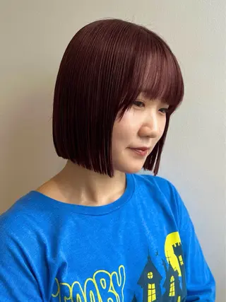 ショート ボブ／ストレート🎀 harukaのヘアスタイル