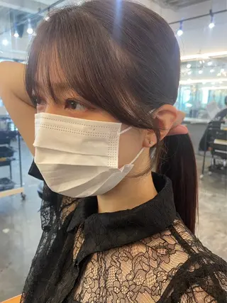 ロング ボブ/ぱつっとボブ/ 谷口 海星のヘアスタイル