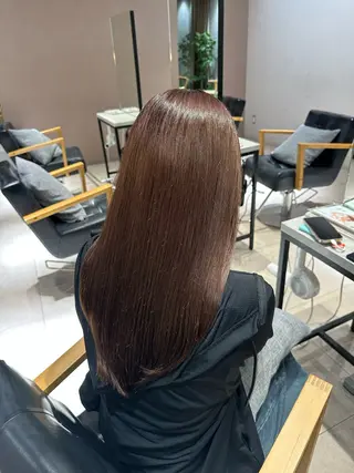 ロング Un ami omotesando 【アンアミ　オモテサンドウ】所属・RIKO/暖色カラー /縮毛矯正/ミニボブのヘアスタイル