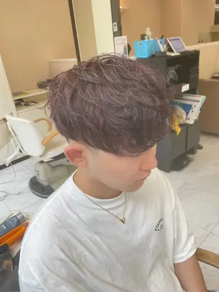 ショート カラー メンズ ❄️メンズカット 落合諒❄️のヘアスタイル