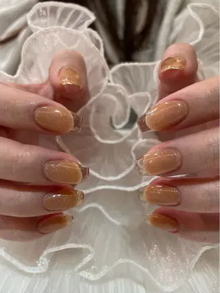 ネイル るか/透明感 カラー/アレンジのヘアスタイル