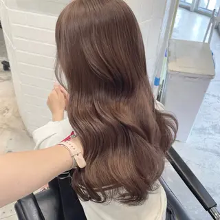 ロング カラー レイヤー×グレージュ /ピンク🩷mioのヘアスタイル