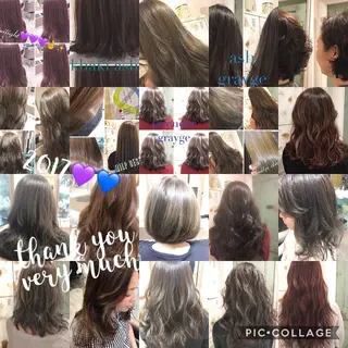 ミディアム カラー 嶋村夏実🌼レイヤー 🌸白髪ぼかしのヘアスタイル