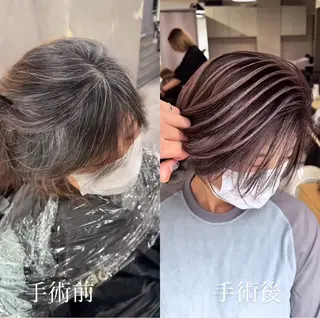 ショート REDEAL所属・REDEAL/あんな 白髪ぼかし/大宮のヘアスタイル