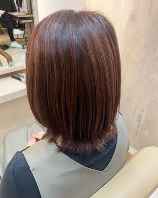 ミディアム カラー gabi hair LOOB所属・hina ★秋葉区★のヘアスタイル