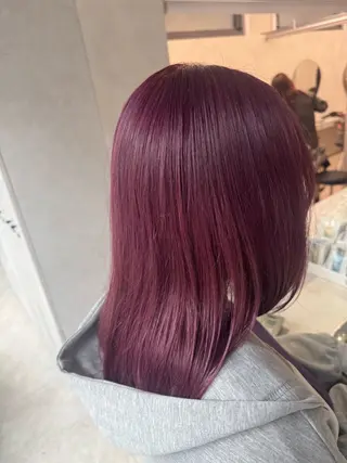 セミロング 🌟YUYA/寒色/ エクステ/ハイトーンのヘアスタイル