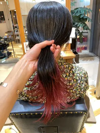 ミディアム カラー 美髪改善・ブリーチ tadasuke⭐️のヘアスタイル