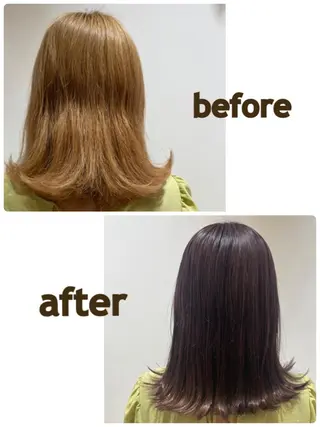 カラー 福元友梨 ディレクター✂️のヘアスタイル