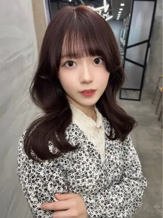 セミロング カラー お肌トーン🆙カラー 全ての女性を艶髪にのヘアスタイル