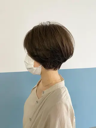 ショート カラー ボブ/レイヤー/ メンズ/池澤慎人のヘアスタイル