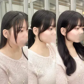 ロング 顔周りカット/垢抜け /京都河原町/ミケのヘアスタイル