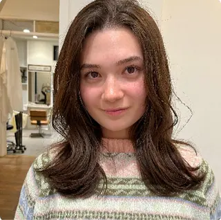 ミディアム カラー 無料カットモデル‪✨ ✂️Nanami🌷のヘアスタイル