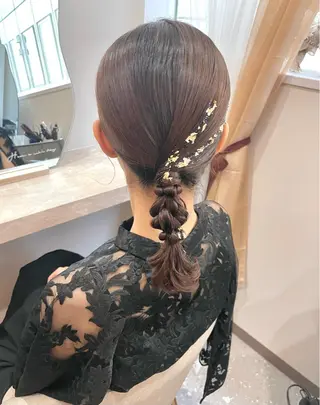 セミロング ヘアアレンジ Mila chihiroのヘアスタイル
