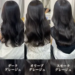 ロング カラー オリーブカラー 特化　　kaiのヘアスタイル