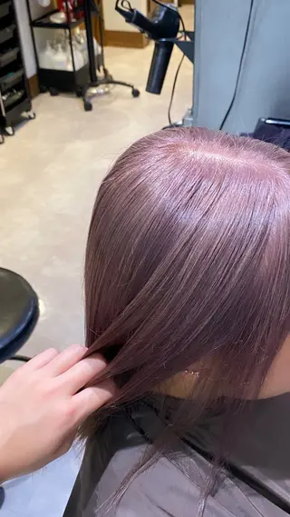 ミディアム カラー 希優🌺ソムリエ /ブリーチ/カットのヘアスタイル