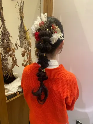 ロング ヘアアレンジ ENIF ヤマグチアツコのヘアスタイル