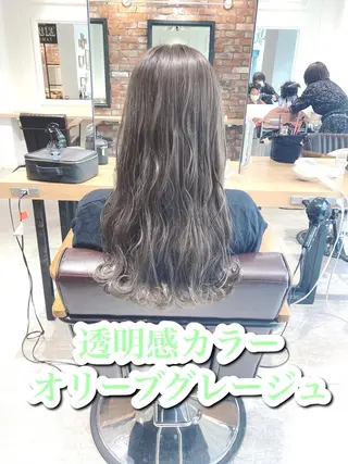 ロング カラー 艶髪カラー 渡辺岳也のヘアスタイル