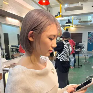 ミディアム カラー GO TODAY SHAiRE SALON 原宿本店所属・ボブ/レイヤー/ ハッシュカット/河内のヘアスタイル